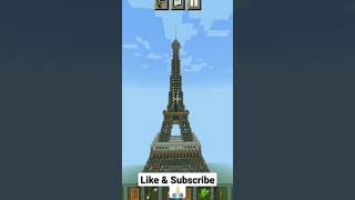 😱 Eiffel Tower 🥰😱🙏🏻 l Minecraft l #shorts @lam2.0 @TechnoGamerzOfficial 🥰😱🙏🏻...