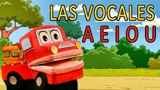 Barney el camion - Cantando Las Vocales - A E I O U - Video para niños #
