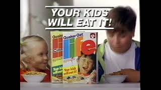 Quaker Oat Life Cereal (1992) Television Commercial - Your Kids Will Eat It