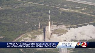 SpaceX puts Falcon 9 launches on hold after rocket anomaly