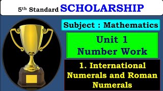 Scholarship 5th Std Mathematics - Unit 1 | International Numbers and Roman Numerals