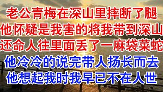 老公的小青梅在深山里摔断了腿，他怀疑是我害的。王逸天将我带到了深山的山洞里，还命人往里面丢了一麻袋的菜蛇#小说 #故事 #爱情故事 #情感 #情感故事 #亲情故事 #为人处世 #婚姻