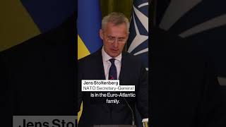 Stoltenberg in Kyiv: 'Ukraine's Rightful Place Is in NATO'