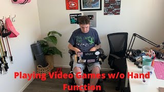 Quadriplegic Plays Video Games w/o Hand Function!