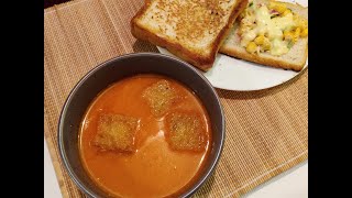 இந்த மழைக்கு இதமான TOMATO SOUP AND CORN SANDWICH/Sivakasi Samayal/Video-884