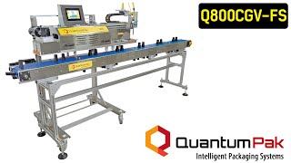 Q800GV-FS Bag Sealer with automated Gas Flush/Vacuum and heavy-duty conveyor with Finger System