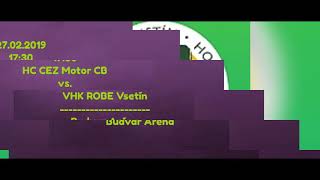 HC ČEZ Motor ČB - VHK ROBE Vsetín