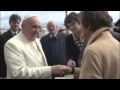 Philomena Lee and Steve Coogan meet Pope Francis