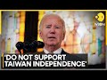 US doesn't support Taiwan's independence after island elects anti-China govt says Joe Biden | WION