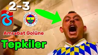 Amrabat’ın Son Dakika Golüne Fenerbahçe Taraftarlarının Tepkileri Trabzonspor 2-3 Fenerbahçe Tepki