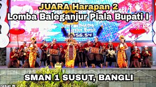 JUARA Harapan 2, Lomba Baleganjur Piala Bupati I, SMA N 1 Susut, Alun alun Kota Bangli