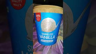 unboxing kwality wall's shameless vanilla ice-cream #shorts #ytshorts #icecream #yt