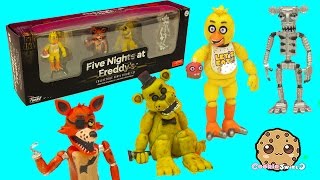 Five Nights A Freddy's Set One Funko Vinyl Chica, Cupcake, Foxy, Golden Freddy Game Box Set