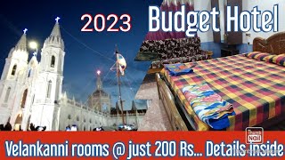 velankanni budget Hotel @200 Rs only (2023 price) hotel reviews details inside #vellankanni