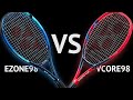 CLASH of YONEX TENNIS RACKETS | YONEX VCORE 98 vs. YONEX EZONE 98