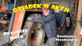 Przebite Koło | Szukamy Mechanika | Dziadek w akcji | Ursus c-385 |