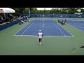 live novak djokovic practice session 2024 us open