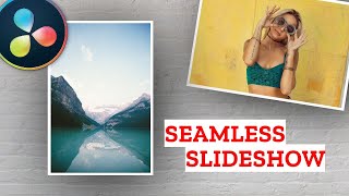 (Almost) NO FUSION Seamless Polaroid Photo Slideshow Tutorial in Davinci Resolve 17 FREE