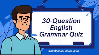 Master Your Tenses: 30-Question English Grammar Challenge! (PART 1)