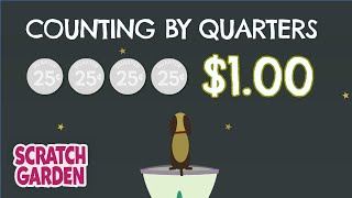 Counting by Quarters | Counting Songs | Scratch Garden