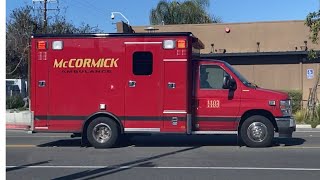 (EQ2B Priority) McCormick Ambulance 1103 Responding