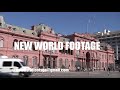 Footage of Buenos Aires, Argentina, near the Casa Rosada, residence of Juan Domingo and Evita Perón