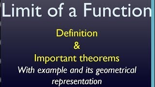 Limit of a Function Definition \u0026 Rules |Mad Teacher