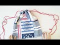 DIY Drawstring Backpack Tutorial // EASY // How to Make Drawstring Backpack for Fun Adventures