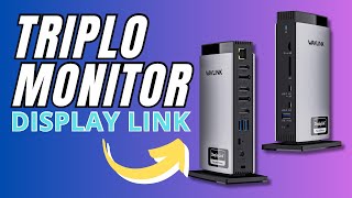 Wavlink DOCKING STATION 15 in 1 CON supporto DisplayLink a 3 MONITOR