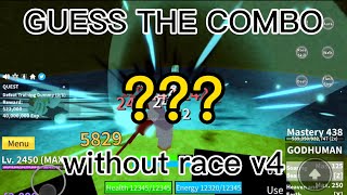 The Easiest Unknown Combo Without Race V4 in Roblox Blox Fruits