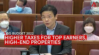 Singapore Budget 2022: Higher taxes for top-tier earners, high-end properties and luxury cars