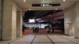 阪急百貨店前コンコースとJR大阪駅の御堂筋南口前横断歩道周辺　24時前　2021/5/22（4K UHD 60fps）