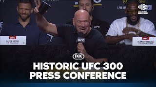 UFC 300 presser erupts over Dana White’s whopping $2 million bonus pledge 🤑 | Fo