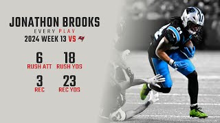 Jonathon Brooks Week 13 Replay: Every Run, Target, and Catch vs Tampa Bay Buccaneers