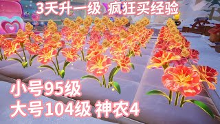 《星宝农场》疯狂买经验3天升一级 大号104级 小号95级