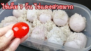 วิธีทำไข่เค็ม​ 7​ วัน​ ไข่แดงมันเยิ้ม​ เค็มพอดี​ เคล็ดลับการใช้เกลือดองไข่เค็ม? |แค่เลchannel