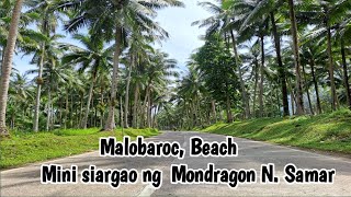 Mini siargao, coconut road! Malobaroc, Beach Mondragon N. Samar