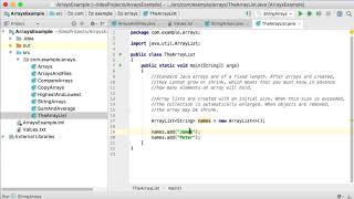 22. The ArrayList class in Java