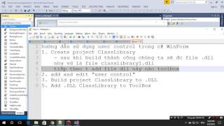 C# Tutorial - How to create and use User Control