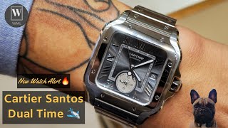 New Watch Alert ⚠️ Cartier Santos de Cartier Dual Time 🔥