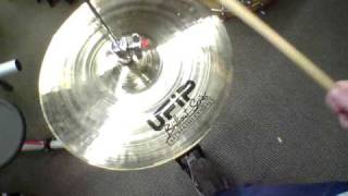 *SOLD* - UFIP Brilliant Series Hi Hats - 14\