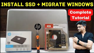 How To Install SATA SSD In HP Laptop | How To Clone Windows From HDD To SSD