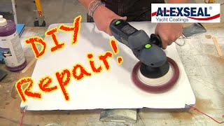 How To Repair Deep Scratches On Your Boat  Using Alexseal Paint!