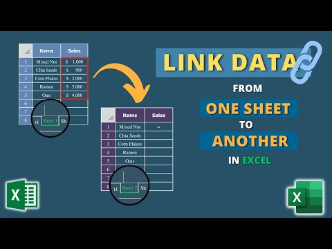 How to Link Data in Excel from One Sheet to Another