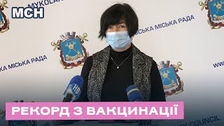 Упродовж минулого тижня вакцинувалась рекордна кількість мешканців Миколаєва