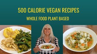 500 Calorie Vegan Recipes/ Whole Food Plant Based