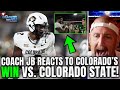 Coach JB Reacts To Colorado's WIN vs. Colorado State!