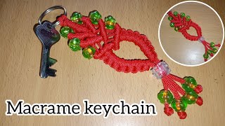 Macrame Keychain ✨💕 ll step by step tutorial for beginners ll