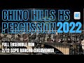 Chino Hills HS Percussion Ensemble 2022 - Full Run - 2/12 SCPA Rancho Cucamonga