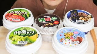 SUB) Ice cream discount store 5 types of bingsu mukbang 🍨 BINGSU MUKBANG ASMR